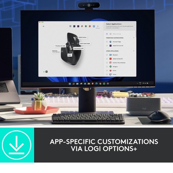 Logitech MX Master 3 Remote, Gently Used with USB Wireless Connecter - Picture 9 of 16